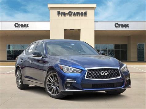 Used Infiniti Q50 Red Sport 400 Awd For Sale With Photos Cargurus