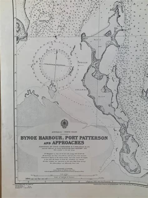 ORIGINAL WWII US Navy Map North Coast Australia Bynoe Harbour Port