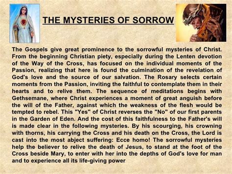 Sorrowful mysteries rosary