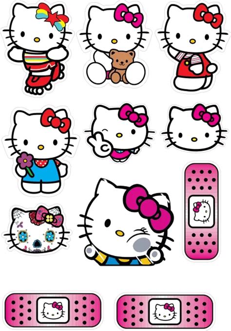 Hello Kitty Cute Chibi Unicorn Character Sticker A4 size | Lazada PH