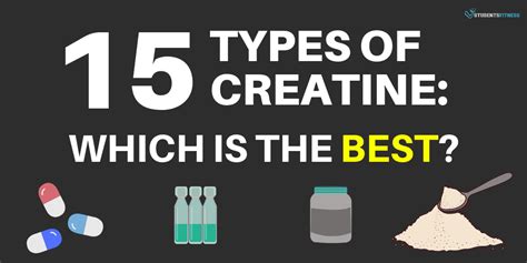 15 Types of Creatine Supplements: Which is the Best and Most Effective?