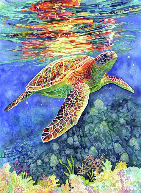 Colorful Sea Turtles Paintings