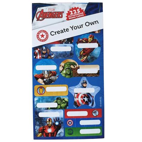 Avengers Sticker Book - 225 Stickers - Name Labels - Thomas Online