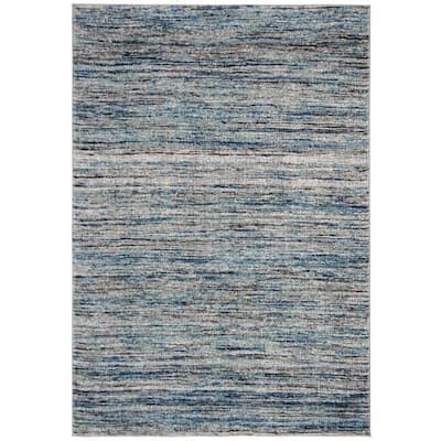 Safavieh Galaxy Blue Gray Ft X Ft Square Abstract Striped Area