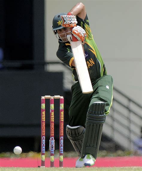 Ahmed Shehzad drives straight during his 64 | ESPNcricinfo.com