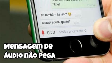 Mensagem de áudio no whatsapp não envia como resolver YouTube