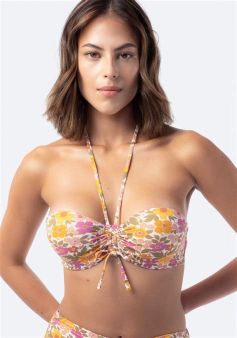 Top de bikini de baño estampado de Mujer TEX Ofertas Carrefour Online