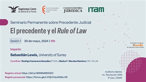 Seminario Permanente Sobre Precedente Judicial El Precedente Y El Rule