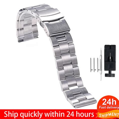 316l Stainless Steel Strap For Seiko 5 Skx007 009 Skx013 Strap For Big