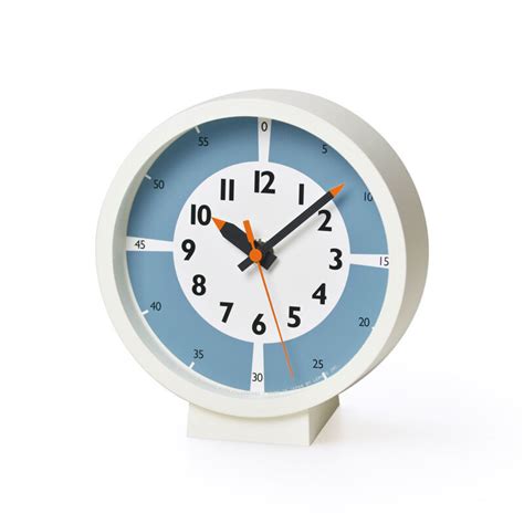 Lemnos Fun Pun Clock For Table Light Blue Yd Lbl