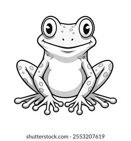 Black White Frog Clip Art Royalty Free Images Stock Photos