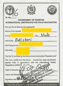 How To Get Polio Certificate