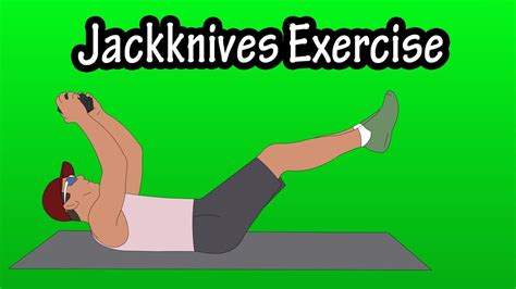 How To Perform Do Jack Knives Core Exercise With A Dumbbell Youtube