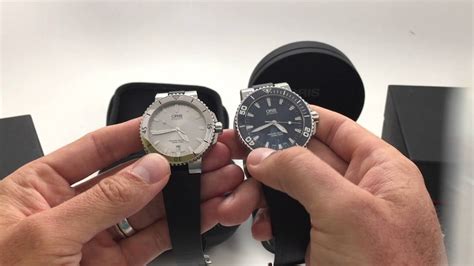 Oris Aquis 43mm Blue Ceramic Vs 40mm Silver Review Youtube