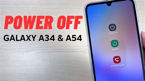 How To Power Off Restart Samsung Galaxy A A Youtube