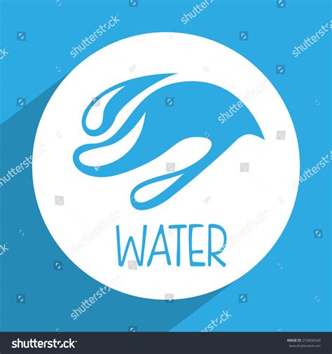 water label design, vector illustration eps10 - Royalty Free Stock ...