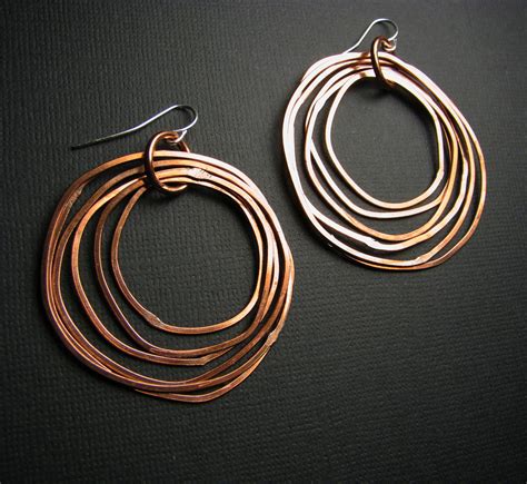 Copper Hoop Earrings