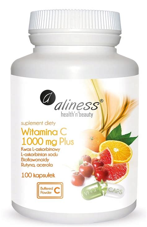 WITAMINA C 1000 mg Plus 100 kaps z RUTYNĄ acerola 6881419913 Allegro pl