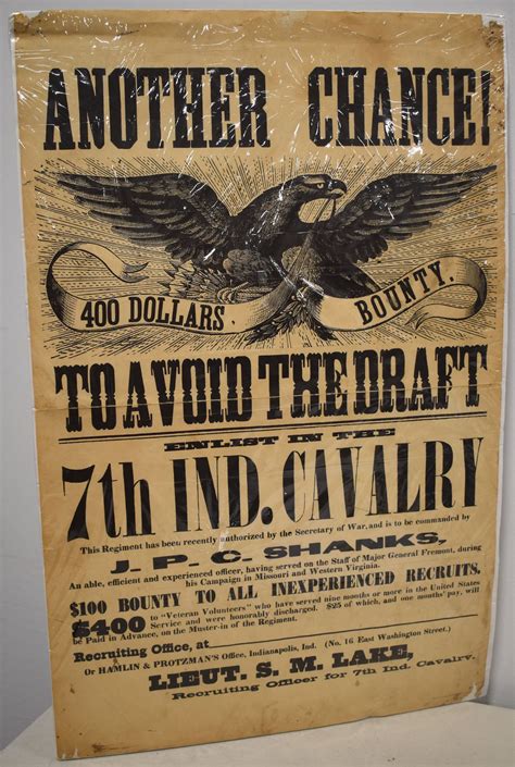 Civil War Recruiting Poster Auction