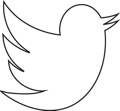 Twitter Logo Outline Vector Art, Icons, and Graphics for Free Download