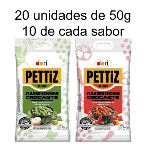 Amendoim Pettiz Cebola Salsa E Pimenta Vermelha Dori G Kit