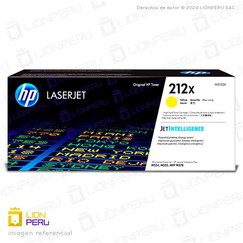 W2122X Toner HP Cartucho 212X Original Yellow