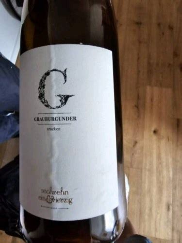 Sechzehn Ein Vierzig Grauburgunder Trocken Vivino US