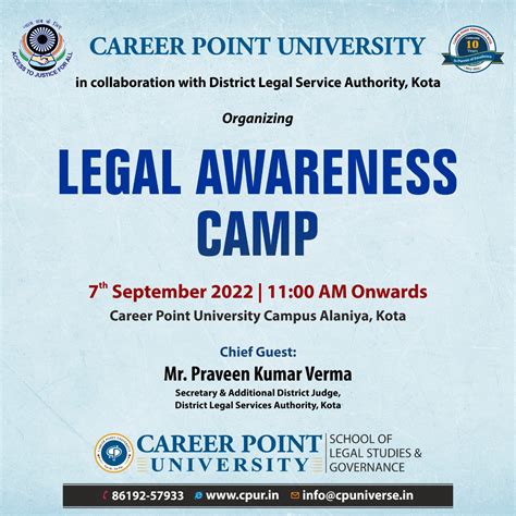 Legal Awareness Camp Cpu Career Point University Kota Blog