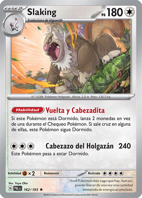 Slaking Evoluciones en Paldea TCG WikiDex la enciclopedia Pokémon