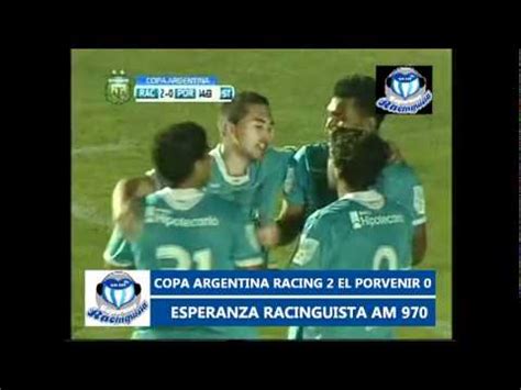 Racing 2 El Porvenir 0 Copa Argentina ESPERANZA RACINGUISTA AM 970