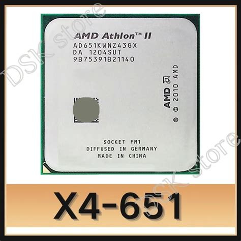 Processador CPU AMD Athlon II Quad Core Soquete FM1 X4 651 X4 651X