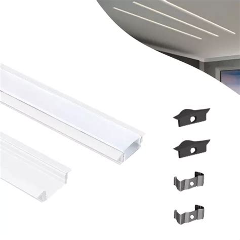 Perfil De Embutir Mm Slim De Aluminio Metros Gesso Mercadolivre