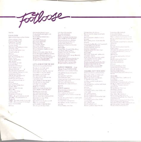 Footloose Original Soundtrack Vinyl Lp Columbia 1984 Js 3924 Various