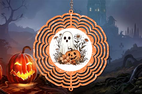 Cute Ghost Halloween Wind Spinner Graphic By Tcsp Designs Creative