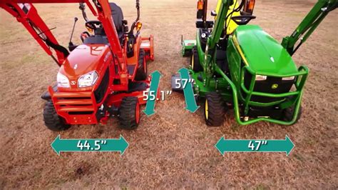 John Deere R Vs Kubota Bx Youtube