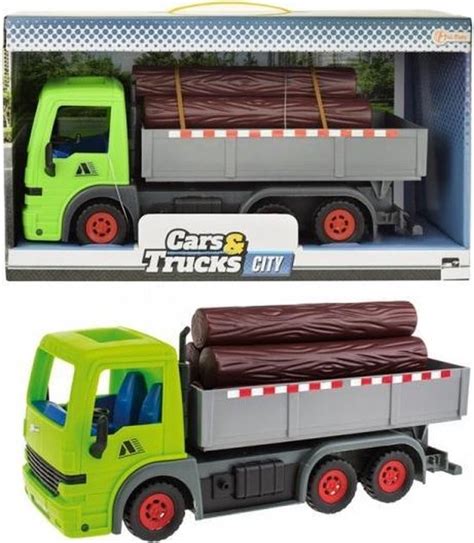 Toi Toys Frictie Vrachtwagen Met Boomstammen Groen 33cm Bol