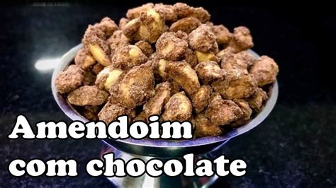 AMENDOIM CHOCOLATE Receita Crocante YouTube