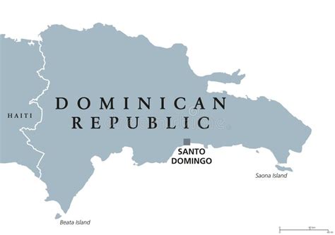 Mapa Político De La República Dominicana Ilustración Del Vector Ilustración De Dominicano