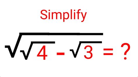 Nice Square Root Math Simplification YouTube