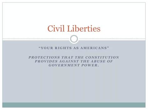 Ppt Civil Liberties Powerpoint Presentation Free Download Id2748557