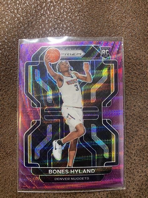 Panini Prizm Basketball Bones Hyland Rc Purple Wave Rookie Card