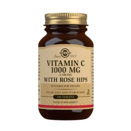 Diseño elegante Solgar Vitamina C 1000 Mg Rose Hips 100 Comprimidos de