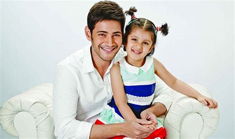 Mahesh Babus Candid Picture With Daughter Sitara On Spyder Sets Is