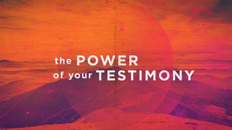 Vani Marshall The Power Of Your Testimony 8 2 20 Youtube