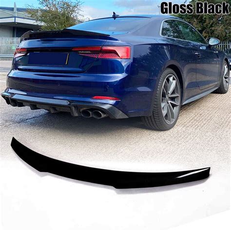 For Audi A5 B9 Sline S5 Rs5 4 Door 2017 Gloss Black Rear Trunk Boot