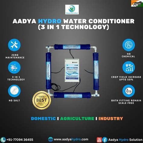 Aadya Hydro Water Conditioner 3 In 1 Technology At 30090 00 INR In