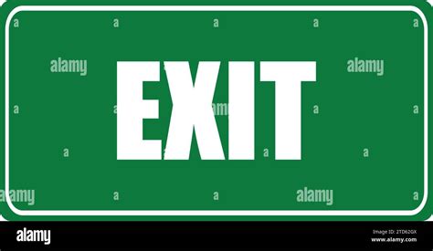 Red exit sign isolated on white Exit icon | Exit Red Color Label icon ...