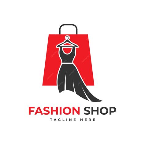 Plantilla De Diseño De Logotipo De Tienda De Moda De Vestido Y Bolso De