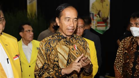 Pesan Presiden Jokowi Untuk Partai Golkar Pilih Pemimpin Yang Memiliki