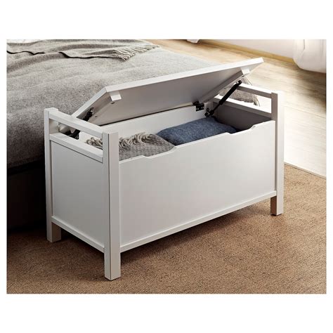 Hemnes Storage Bench White Stain Ikea